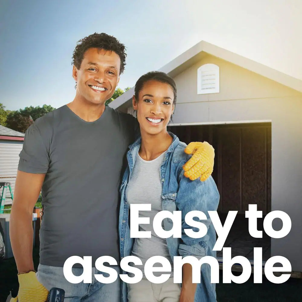 Do-It Yourself Olympia 10 Ft. X 7.5 Ft. Modern Lean-To Multi-Purpose Outdoor Wood Shed with Transom Windows (75 Sq. Ft.)