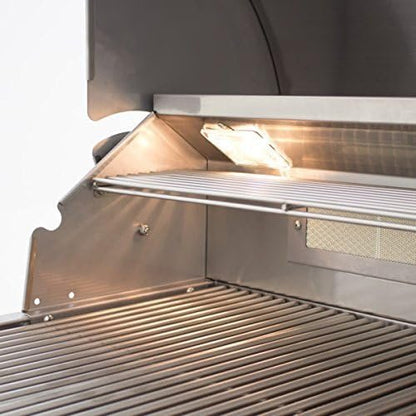 Blaze 32 Inch 4-Burner LTE Gas Grill with Rear Burner and Built-in Lighting System