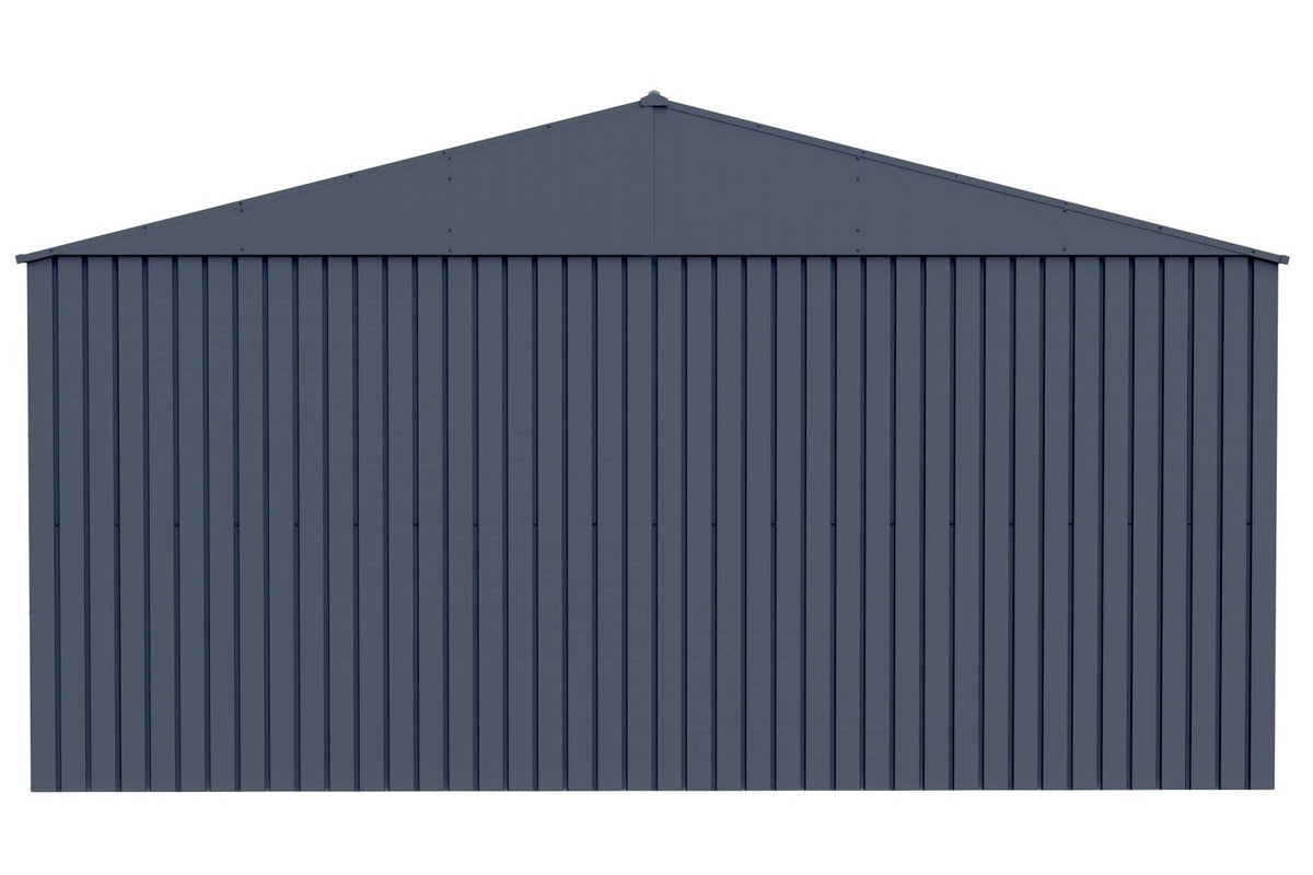 Arrow Shed Elite 14′ x 16′ Outdoor Lockable Gable Roof Steel Storage Shed Building, Anthracite