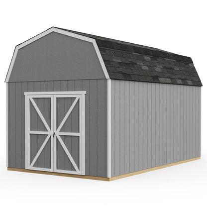 Handy Home Products Braymore 10×16 Do-It-Yourself Wooden Storage Shed with Floor